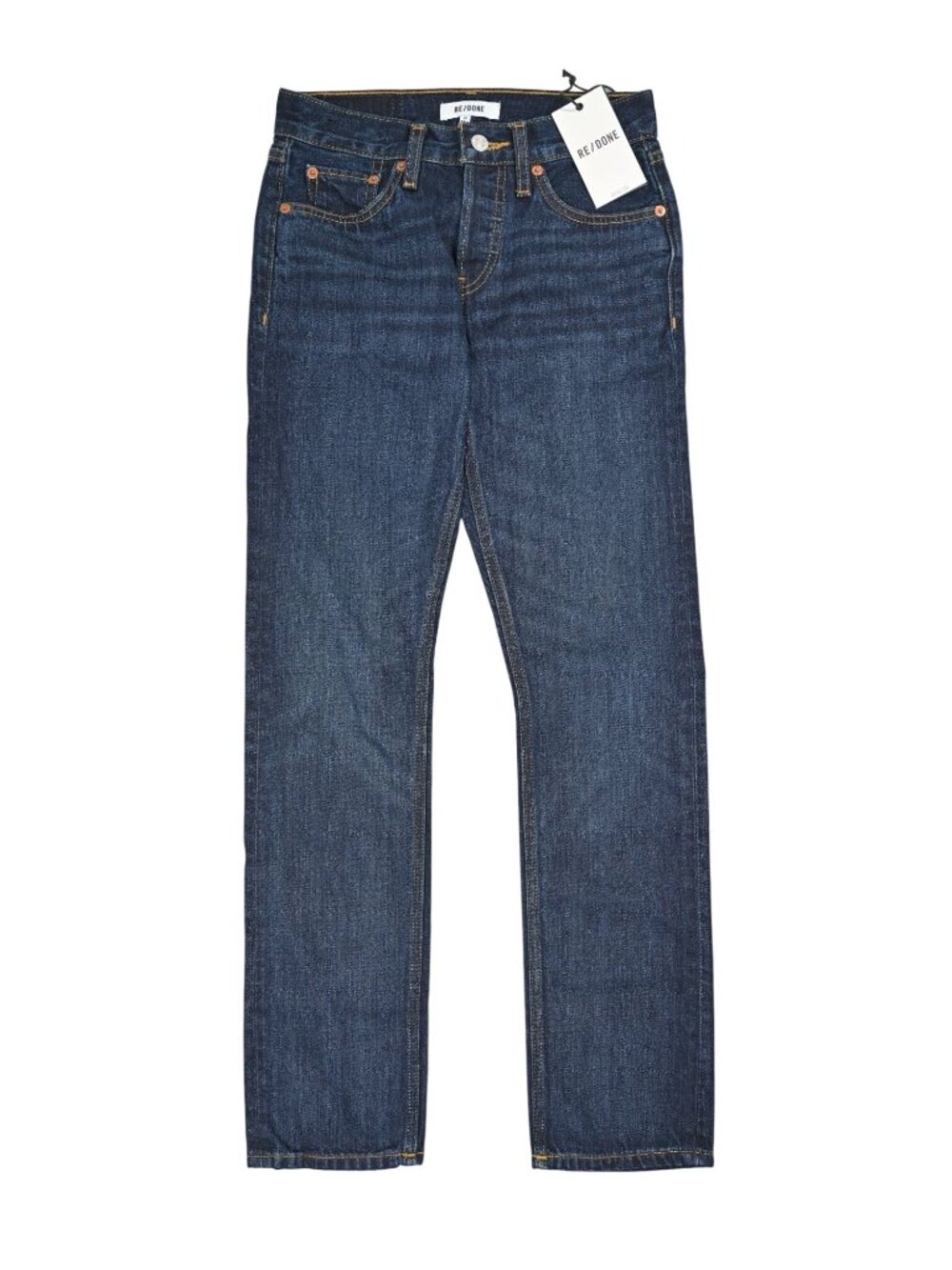 Re/Done The Slim Cig Jeans in Dk Lady Blue